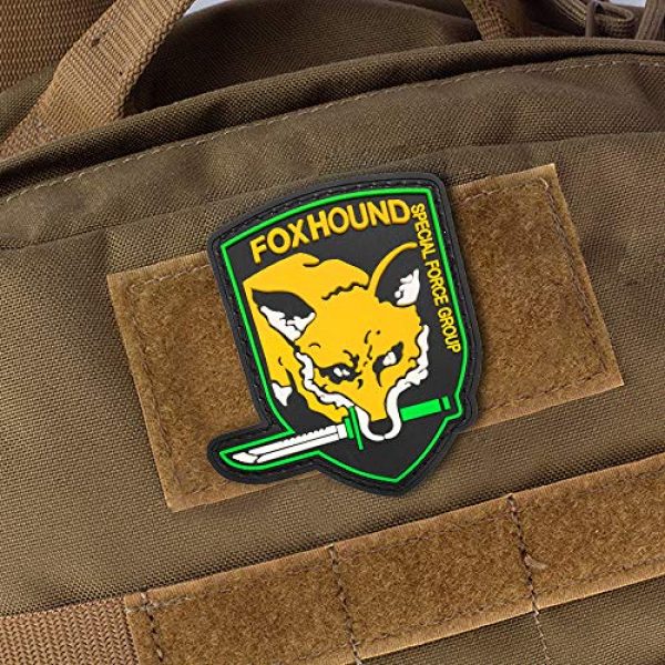 Morton Home Airsoft Morale Patch 2 Morton Home Rubber Badges PVC Rubber 3D Morale Patch (Foxhound Special Force Group)