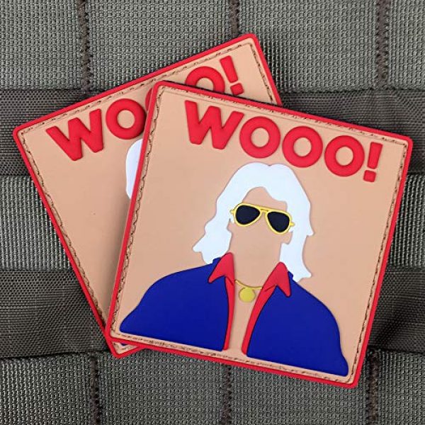 Violent Little Machine Shop Airsoft Morale Patch 5 Violent Little Machine Shop - Nature Boy Ric Flair"WOOO!" PVC Morale Patch WWE