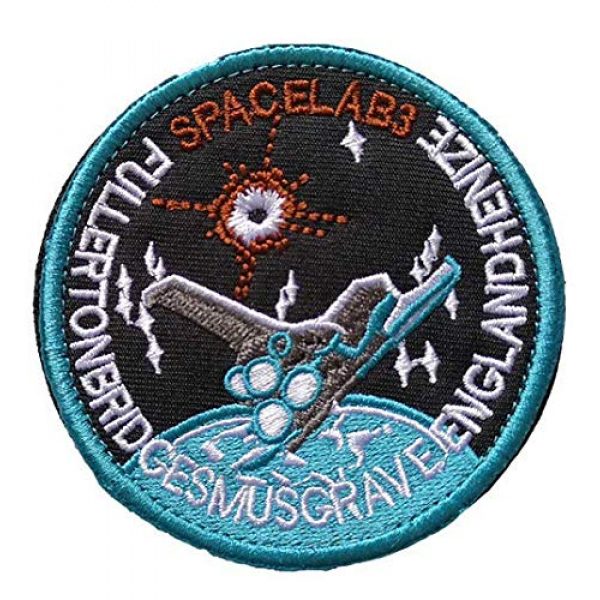 Tactical Embroidery Patch Airsoft Morale Patch 1 Space Astronaut Lab 3 England Henize Tactical Embroidery Patch Hook & Loop Morale Patch Military Patch for Clothing Accessory Backpack Armband