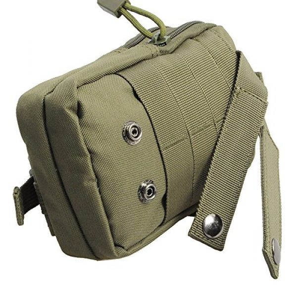 Pvnoocy Tactical Pouch 7 Tactical Universal Holster Military Molle Hip Waist Belt Bag Wallet Pouch Purse Phone Case with Zipper for Phone