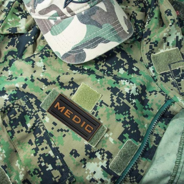 Morton Home Airsoft Morale Patch 2 Morton Home-Medic Rubber 3D PVC Paramedic Tactical Morale Patch (Yellow)