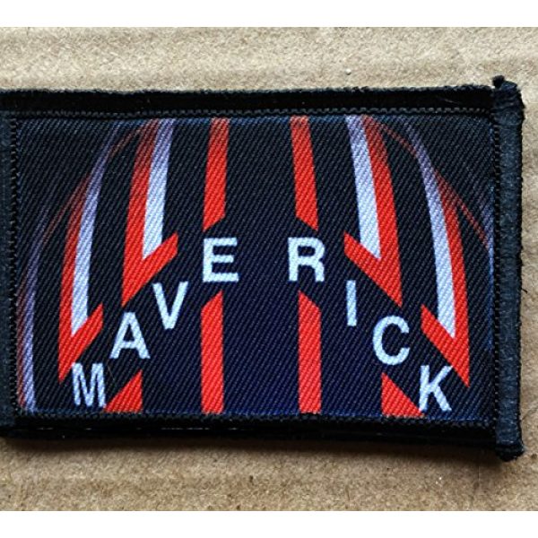 RedheadedTshirts Airsoft Morale Patch 2 Top Gun"Maverick" Flight Helmet Morale Patch. Perfect for Your Tactical Military Army Gear, Backpack, Operator Baseball Cap, Plate Carrier or Vest. 2x3" Hook Patch. Made in The USA