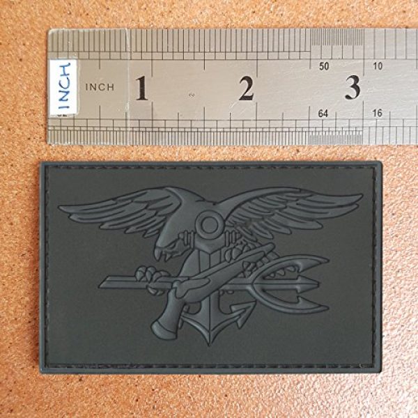 LEGEEON Airsoft Morale Patch 4 LEGEEON Blackout ACU US Navy Seals DEVGRU Insignia Morale NSWDG USSOCOM PVC 3D Hook&Loop Patch