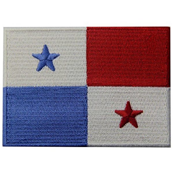 EmbTao Airsoft Morale Patch 1 Panama Flag Embroidered Emblem Panamanian Iron On Sew On National Patch