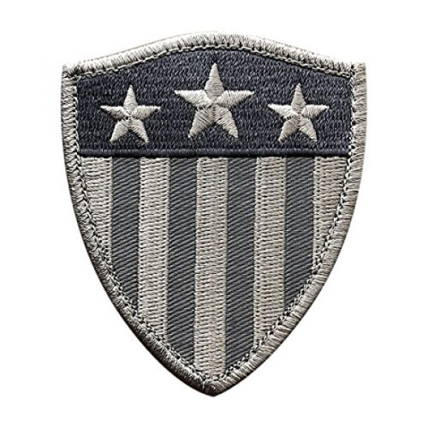 Miltacusa Airsoft Morale Patch 1 Captain America Shield Stars Stripes Hook Patch (3.0 X 2.5 CP11)