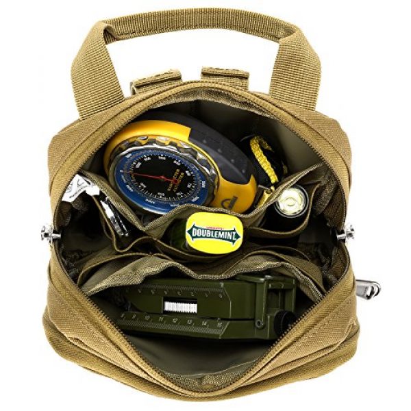 Barbarians Tactical Pouch 2 Barbarians Tactical Admin Pouch, MOLLE Military Tool Map Bag Organizer