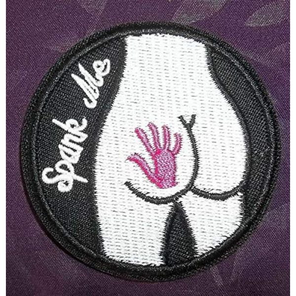 USA Team Airsoft Morale Patch 1 Spank me Patch S & M Bondage Bad Girl Patches Sew Iron on Embroidered Applique 2 in