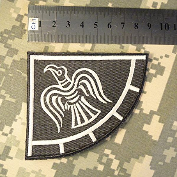 LEGEEON Airsoft Morale Patch 6 LEGEEON Glow Dark Rare Viking Raven Banner Odin God of War Embroidered Fastener Patch