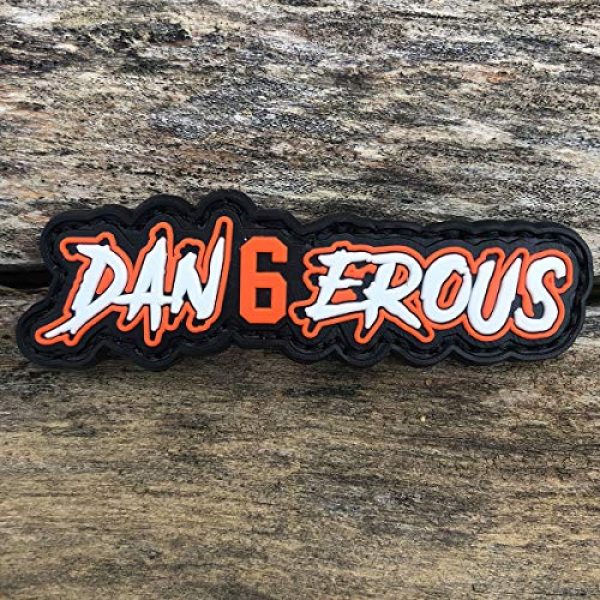 PatchOps Airsoft Morale Patch 2 PatchOps I Woke up Feeling Dangerous PVC Tactical Morale Uniform Patch - Hook Back