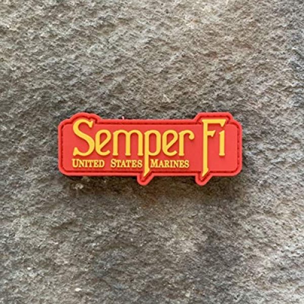PatchOps Airsoft Morale Patch 2 PatchOps Semper Fi United States Marines PVC Tactical Morale Booster Patch