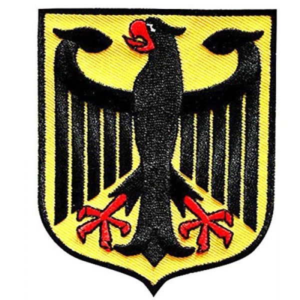 Embroidered Patch Airsoft Morale Patch 2 3pc Germany Coat of Arms Patch German Eagle Shield 3D Tactical Patch Military Embroidered Morale Tags Badge Embroidered Patch DIY Applique Shoulder Patch Embroidery Gift Patch