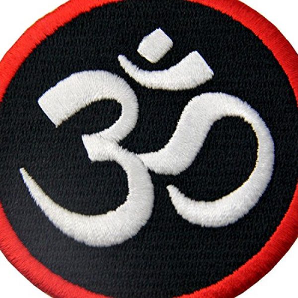 EmbTao Airsoft Morale Patch 2 Buddhist Symbol Inner Peace Patch Embroidered Morale Applique Iron On Sew On Emblem