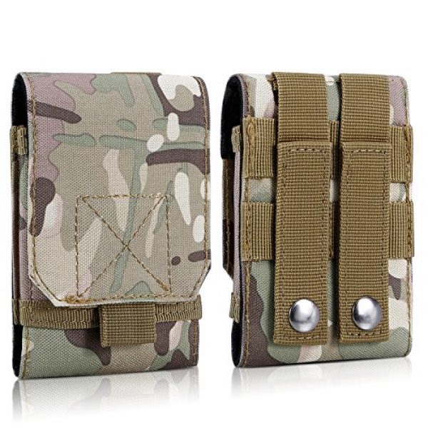 BIENNA Tactical Pouch 4 BIENNA Tactical Pouch, Small Military Bag Molle Gear [Waterproof] Nylon EDC Utility Gadget Zipper Waist Bag Pack with Phone Holster Pocket Cover Case for Vest & iPhone 7 6 6s 5 5s Galaxy S7 S6 S5