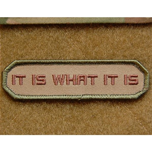 BritKitUSA Airsoft Morale Patch 1 Multicam IT IS WHAT IT IS Army MilSpec Morale Patch