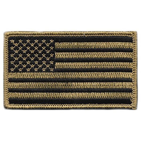 Gadsden and Culpeper Airsoft Morale Patch 1 2" x 3.5" - USA Tactical Patch - Coyote