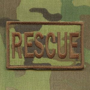 LEGEEON Airsoft Morale Patch 1 LEGEEON Multicam Rescue 2x3.25 SAR CSAR Jolly Green Morale Tactical Military Fastener Patch