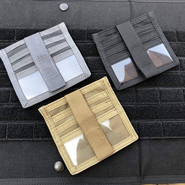 Paladin Tactical Pouch 4 Paladin Detachable Credit Card Pouch - Holder Compatible with Tactical Notebook coves
