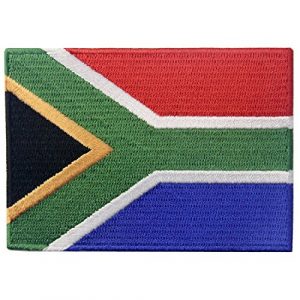 EmbTao Airsoft Morale Patch 1 South Africa Flag Embroidered African Emblem Iron On Sew On National Patch