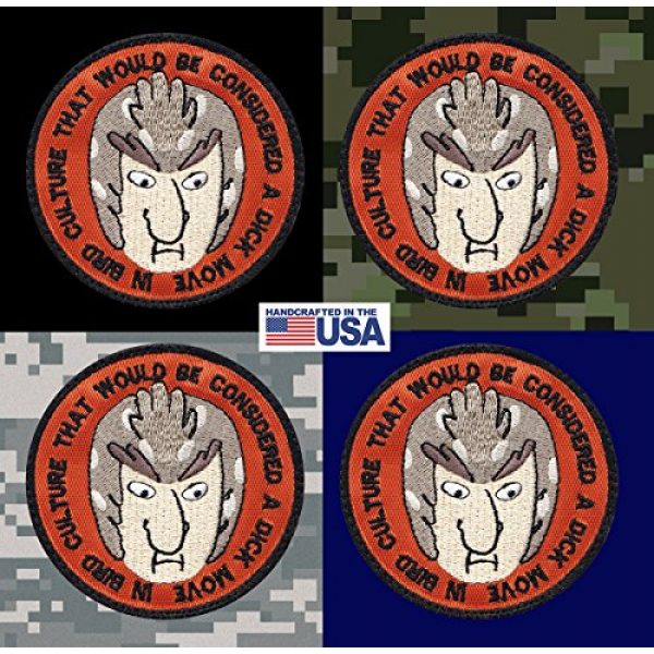 Tactical Patch Works Airsoft Morale Patch 3 Multi Option Bird Person Considered A Dick Move Rick & Morty Inspired Art Patch
