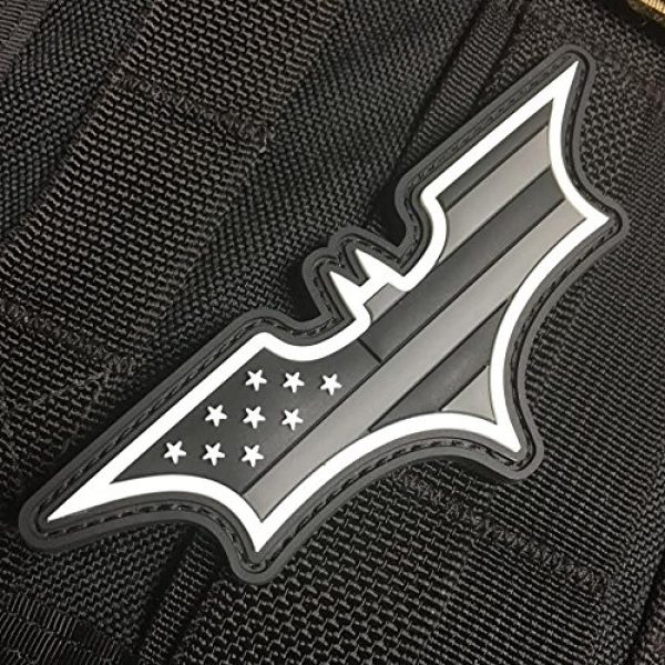 American Sheepdog Airsoft Morale Patch 1 American Sheepdog Dark Knight US Flag Patch - Ghost Edition