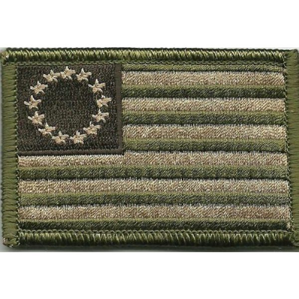 Gadsden and Culpeper Airsoft Morale Patch 1 Tactical Betsy Ross Flag Patch - Multitan
