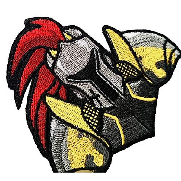 ODSP Airsoft Morale Patch 7 Samurai Patch, Japanese Bushido, Dark Knight, Marshal, Dragon Rider Tactical Military Morale Emblem Embroidered Patches Applique Fastener Hook & Loop Backing