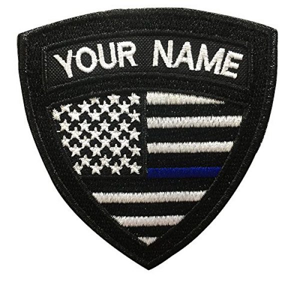 Graceful life Airsoft Morale Patch 1 Custom US Military Name Patch, Custom Embroidery Name Patches 2 PCS, Personalized Tactical Military Patches, Number Tag with Hook and Loop for Clothing Backpacks Caps Hats Jackets(2)