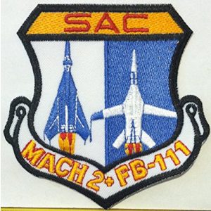Fast Service Designs Airsoft Morale Patch 1 US F-111 AARDVARK SAC MACH 2 IRON-ON Morale Patch TAC FTR SQUADRON AFB