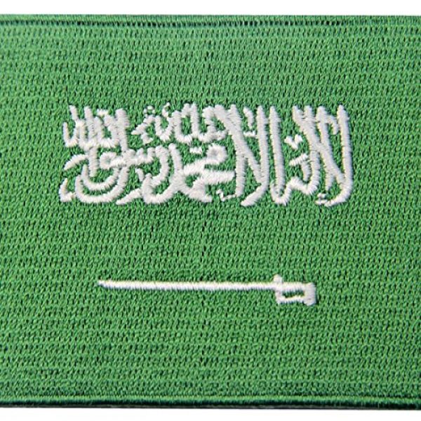 EmbTao Airsoft Morale Patch 2 Saudi Arabia Flag Embroidered Arabian Emblem Iron On Sew On Arab National Patch