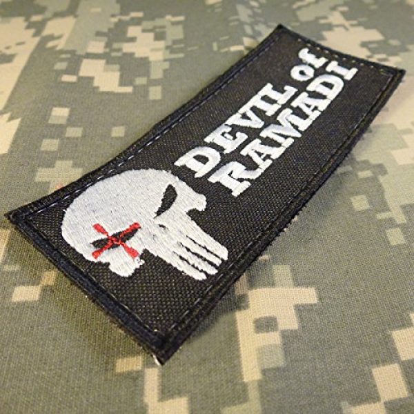 LEGEEON Airsoft Morale Patch 3 American Sniper Devil of Ramadi Navy Seal Team DEVGRU Morale Fastener Patch