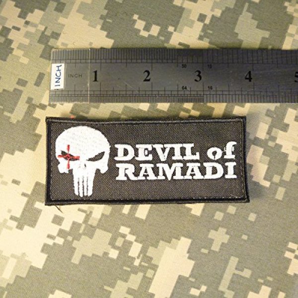 LEGEEON Airsoft Morale Patch 4 American Sniper Devil of Ramadi Navy Seal Team DEVGRU Morale Fastener Patch
