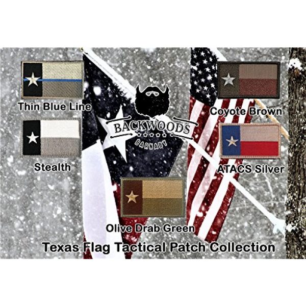 Backwoods Barnaby Airsoft Morale Patch 4 Backwoods Barnaby Texas Flag Morale Patch