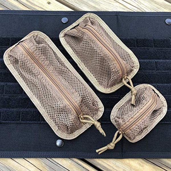 Paladin Tactical Pouch 5 Paladin Detachable Tactical Mesh Pouches Compatible with Tactical Notebook Covers