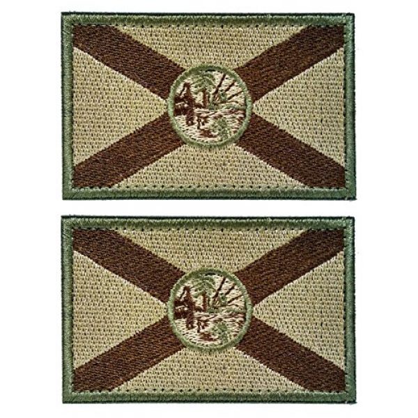 WZT Airsoft Morale Patch 1 WZT Bundle 2 Pieces Florida Tactical Flag Patch - Multitan Patch
