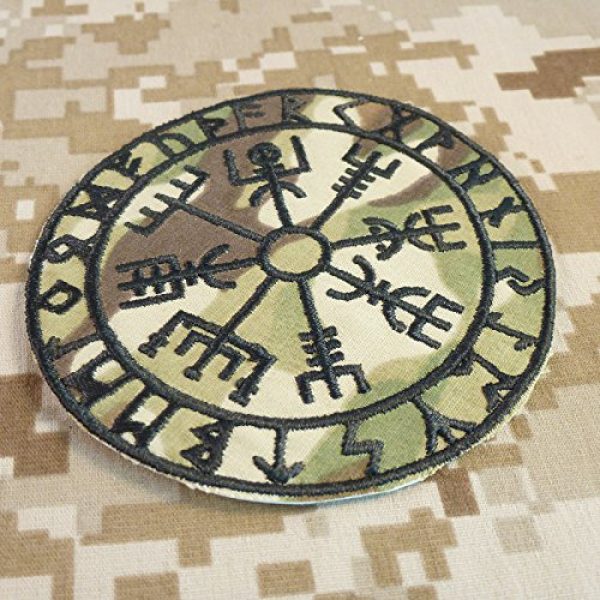 LEGEEON Airsoft Morale Patch 2 LEGEEON Multicam Vegvisir Viking Compass Norse Rune Morale Scorpion OCP Sew Iron on Patch