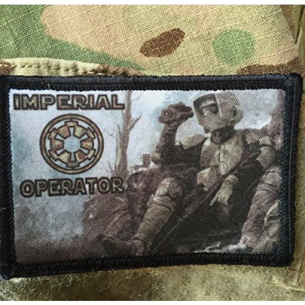 RedheadedTshirts Airsoft Morale Patch 2 Star Wars Stormtrooper Imperial Operator Scout Trooper Morale Patch. Perfect for your Tactical Military Army Gear, Backpack, Operator Baseball Cap, Plate Carrier or Vest. 2x3" Patch. Made in the USA
