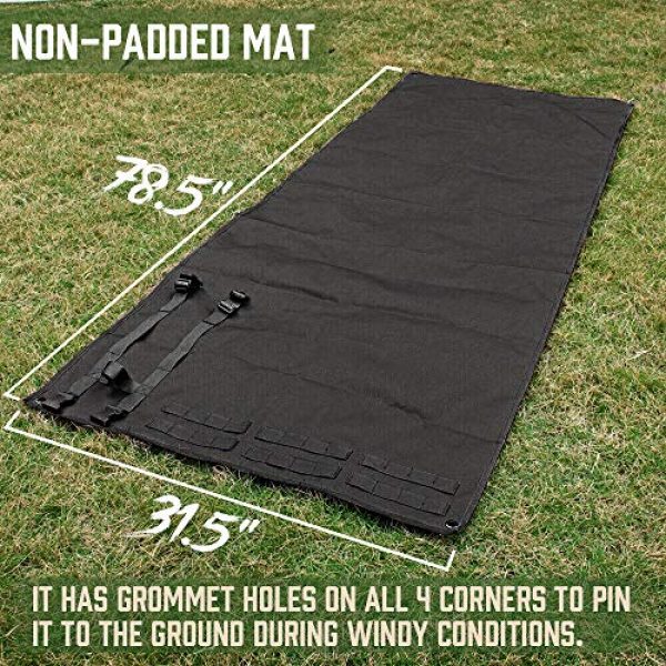 LIVANS Tactical Pouch 2 LIVANS Shooting Mat for Range, Shooting Gear Tactical Training Shooting Pad Rool-Up Shooters Mat Non-Slip Durable Shooting Rest, Hunting Accessories Shooting Bag Include