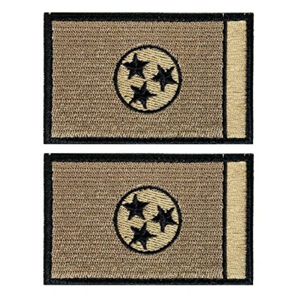 WZT Airsoft Morale Patch 1 WZT Bundle 2 Pieces Tennessee Tactical Flag Patch - Multitan Patch