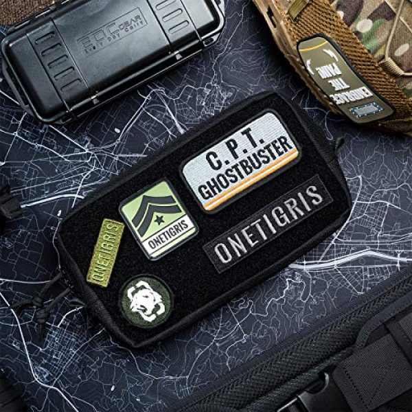 OneTigris Tactical Pouch 7 OneTigris Horizontal Multi-Purpose Pouch with Front Loop Surface and Hook-Backed Webbing