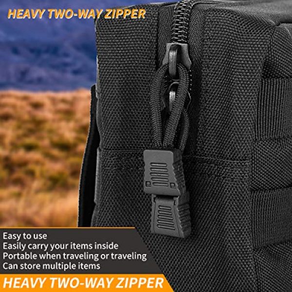 IronSeals Tactical Pouch 7 IronSeals Tactical Molle Multi-Purpose EMT Pouch Utility Gadget EDC Tool Waist Bag