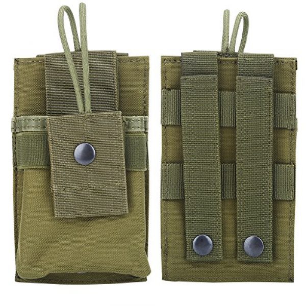 Dilwe Tactical Pouch 7 Dilwe Radio Pouch, Nylon Portable Two Way Radios Walkies Talkies Holster Tactical Accessory