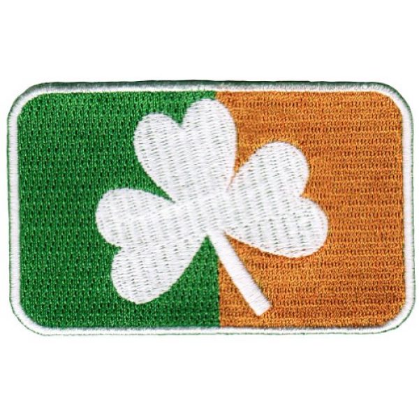 Cypress Collectibles Embroidered Patches Airsoft Morale Patch 1 Ireland Clover Flag Embroidered Patch Irish Shamrock Iron-On Emblem