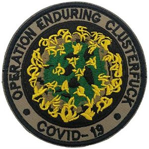 Ansellf Airsoft Morale Patch 1 Operation Enduring Cluster Fuck Outbreak Team Response PatchMilitary Embroidered Patch Military Hook and Loop Badge Embroidery Patches Embroidered Patch
