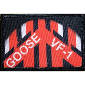 RedheadedTshirts Airsoft Morale Patch 1 Top Gun"Goose" Flight Helmet Morale Patch. Perfect for Your Tactical Military Army Gear, Backpack, Operator Baseball Cap, Plate Carrier or Vest. 2x3" Hook Patch. Made in The USA