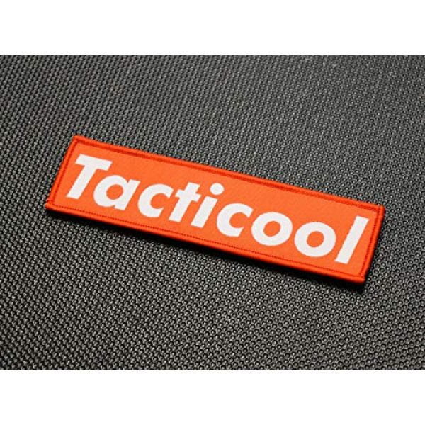 BritKitUSA Airsoft Morale Patch 2 BritKitUSA Tacticool Woven Morale Patch Supreme Parody Hook and Loop Backing