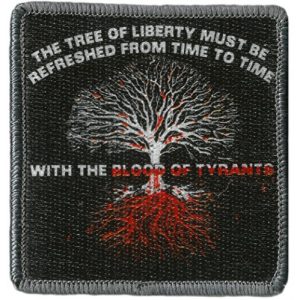 Gadsden and Culpeper Airsoft Morale Patch 1 Blood of Tyrants - Tactical Patch Square 3"x3"