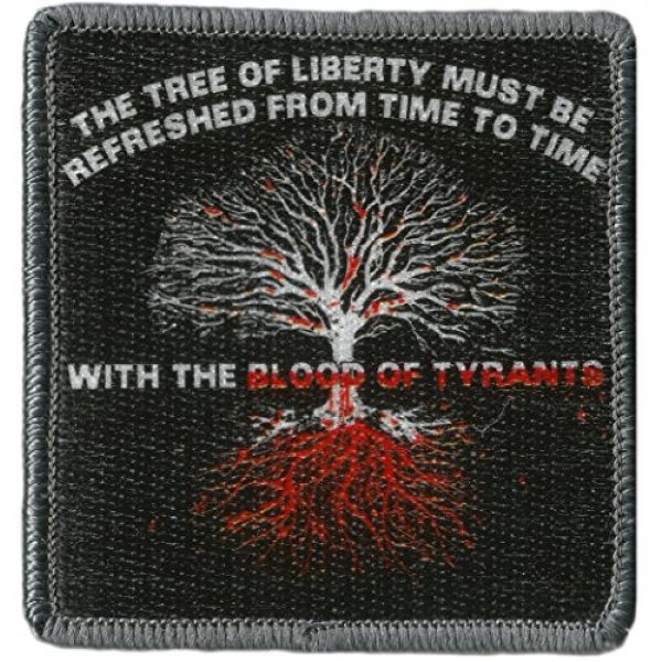 Gadsden and Culpeper Airsoft Morale Patch 1 Blood of Tyrants - Tactical Patch Square 3"x3"