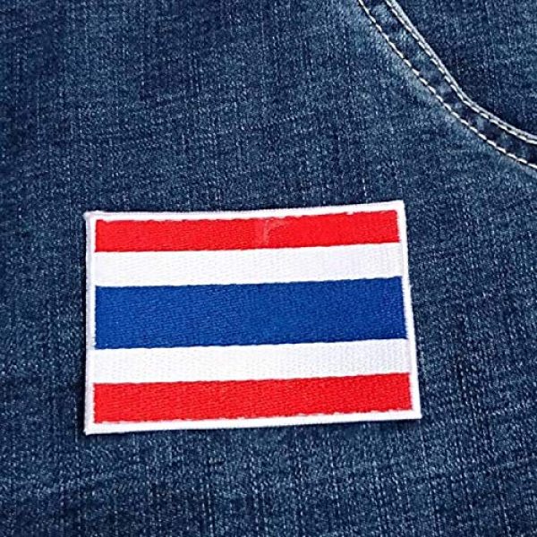 Heavens Tvcz Airsoft Morale Patch 4 Heavens Tvcz Flag Embroidered for Men Teens Women Charms Morale Patch with Hook and Loop Travel Thai Patriotic Scrapbook MC Biker Motorcycle Jeans Women Shoulder White Border Emblem