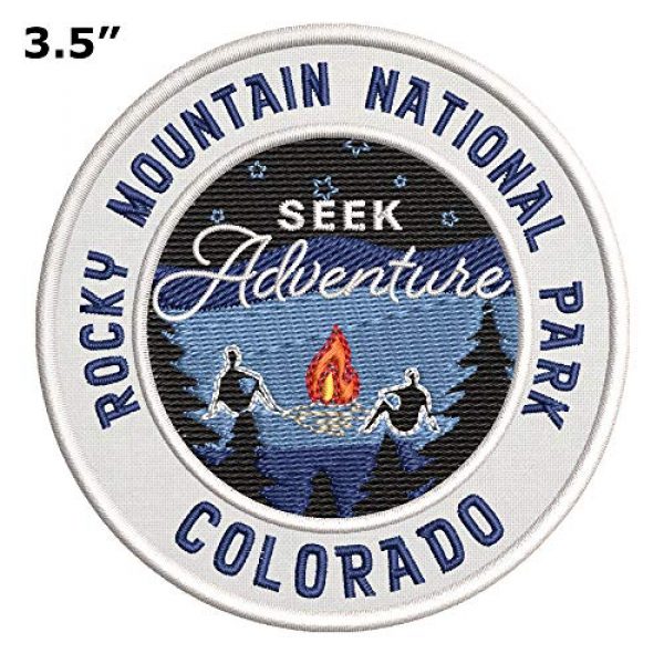 Appalachian Spirit Airsoft Morale Patch 2 Seek Adventure at Rocky Mountain National Park Embroidered Premium Patch DIY Iron-on or Sew-on Decorative Badge Emblem Vacation Souvenir Travel Gear Clothes Appliques