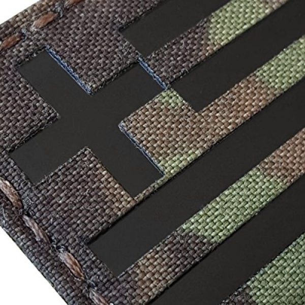 Tactical Freaky Airsoft Morale Patch 4 IR Multicam Greek Greece Flag Hellenic Hellas 3.5x2 Infrared IFF Tactical Morale Fastener Patch
